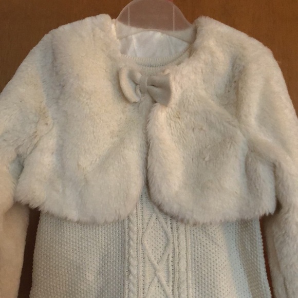 Sweater Dress and crop fur bolero - Picture 3 of 9